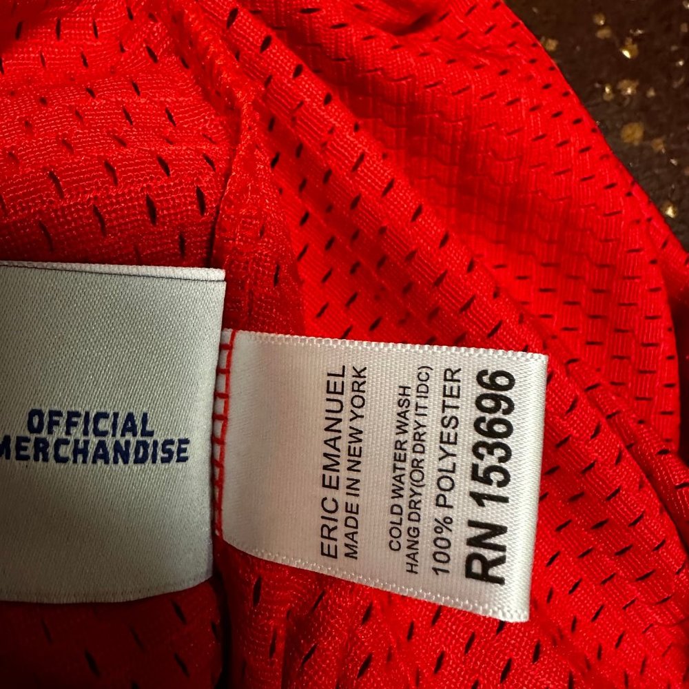 Eric Emanuel Mens Red Sixers Edition Elastic Waist Mesh Athletic Shorts Size XXL - Picture 5 of 6